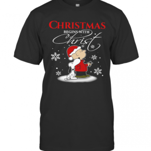 Snoopy And Charlie Brown Christmas Begins With T-Shirt