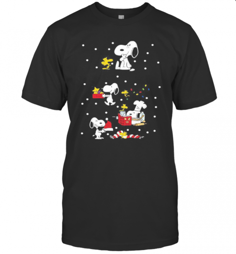 Snoopy And Woodstock Merry Christmas T-Shirt Snoopy And Woodstock Merry Christmas T-Shirt