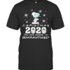 Snoopy Face Mask Christmas 2020 The One Where Im Quarantined T-Shirt