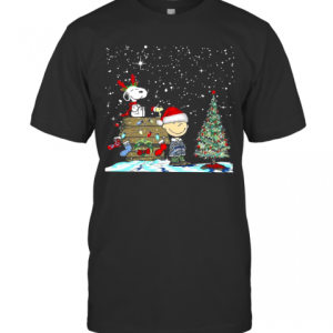 Snoopy Santa Charlie Brown And Woodstock Christmas T-Shirt