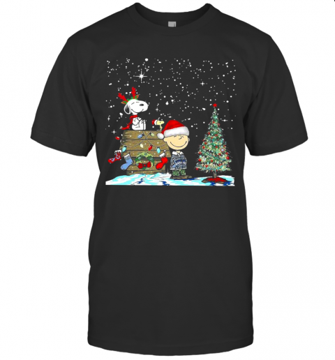 Snoopy Santa Charlie Brown And Woodstock Christmas T-Shirt Snoopy Santa Charlie Brown And Woodstock Christmas T-Shirt