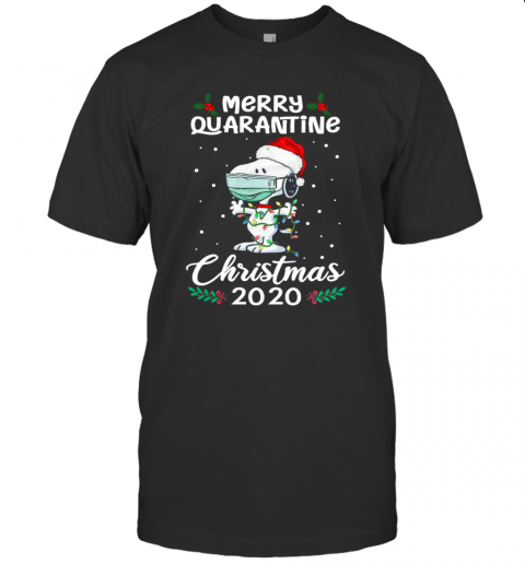Snoopy Santa Wear Mask Merry Quarantine Christmas 2020 T-Shirt Snoopy Santa Wear Mask Merry Quarantine Christmas 2020 T-Shirt