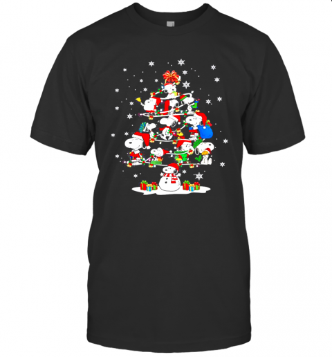 Snoopy Snowman Christmas Tree T-Shirt Snoopy Snowman Christmas Tree T-Shirt