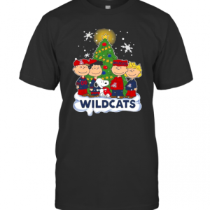 Snoopy The Peanuts Arizona Wildcats Christmas T-Shirt