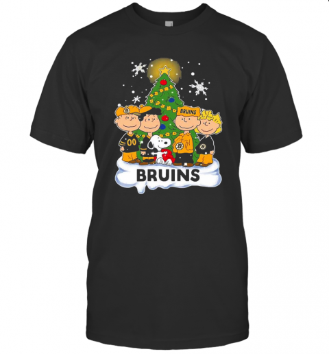 Snoopy The Peanuts Boston Bruins Christmas T-Shirt Snoopy The Peanuts Boston Bruins Christmas T-Shirt