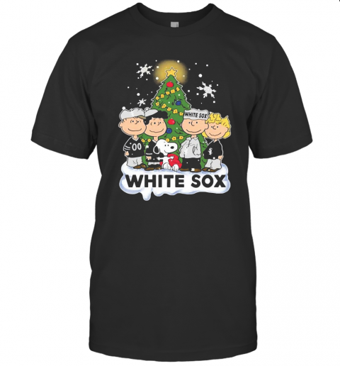 Snoopy The Peanuts Chicago White Sox Christmas T-Shirt Snoopy The Peanuts Chicago White Sox Christmas T-Shirt