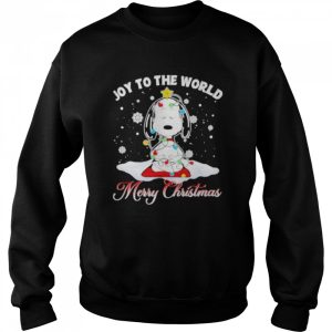Snoopy Yoga Joy to the world Merry Christmas shirt 4