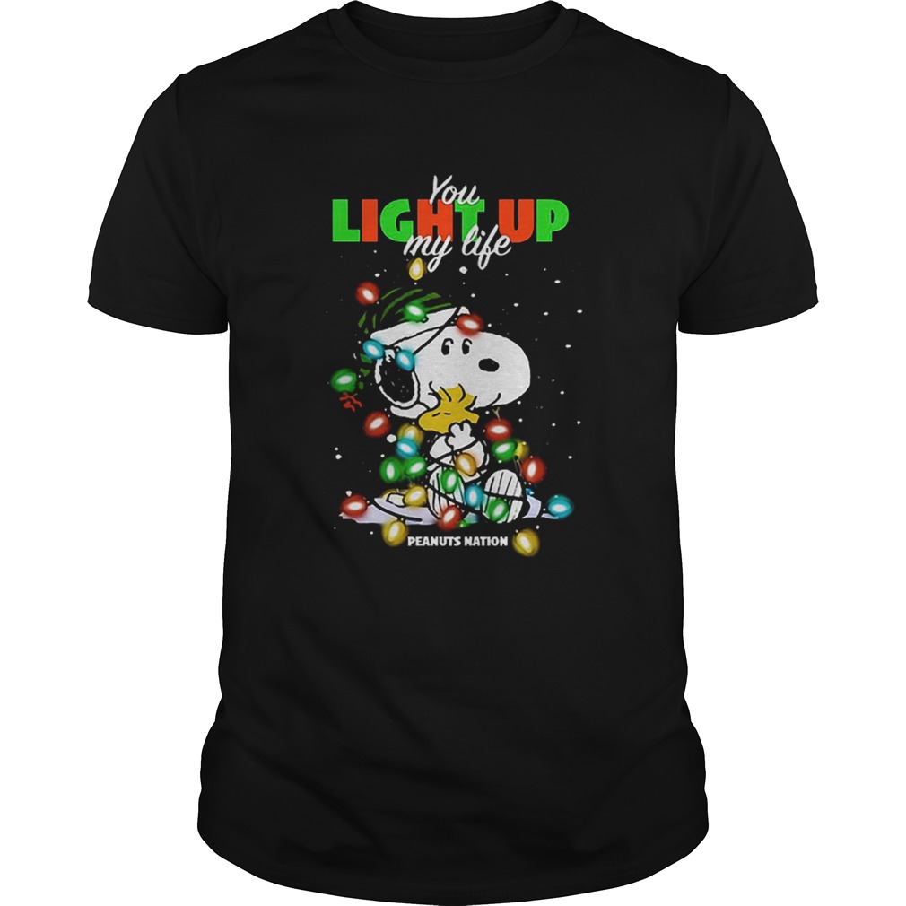 Snoopy You light up my life Peanuts nation Christmas shirt Snoopy You light up my life Peanuts nation Christmas shirt