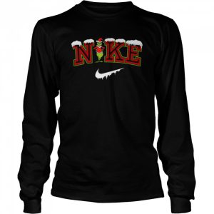 Snow Nike Logo X Grinch Funny Christmas Trendy 2022 shirt 3
