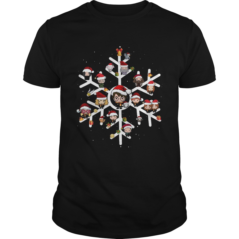 Snow flower Harry Potter chibi character Christmas shirt Snow flower Harry Potter chibi character Christmas shirt