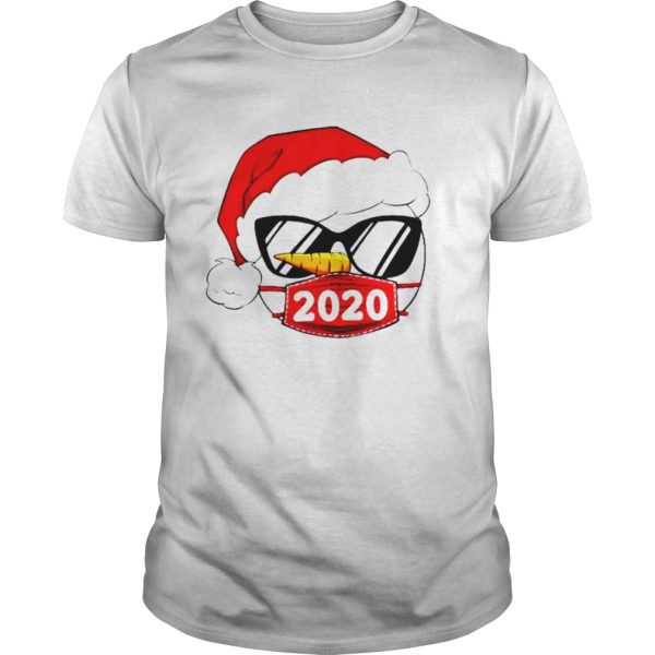 Snowman Face Mask Merry Christmas 2020 Pajama Family Xmas shirt