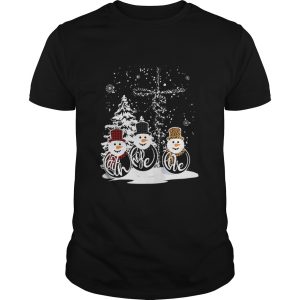 Snowman Faith Hope Love shirt