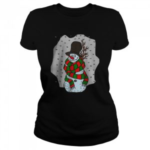 Snowman Winter Costume Snowwomen Snowperson T-Shirt