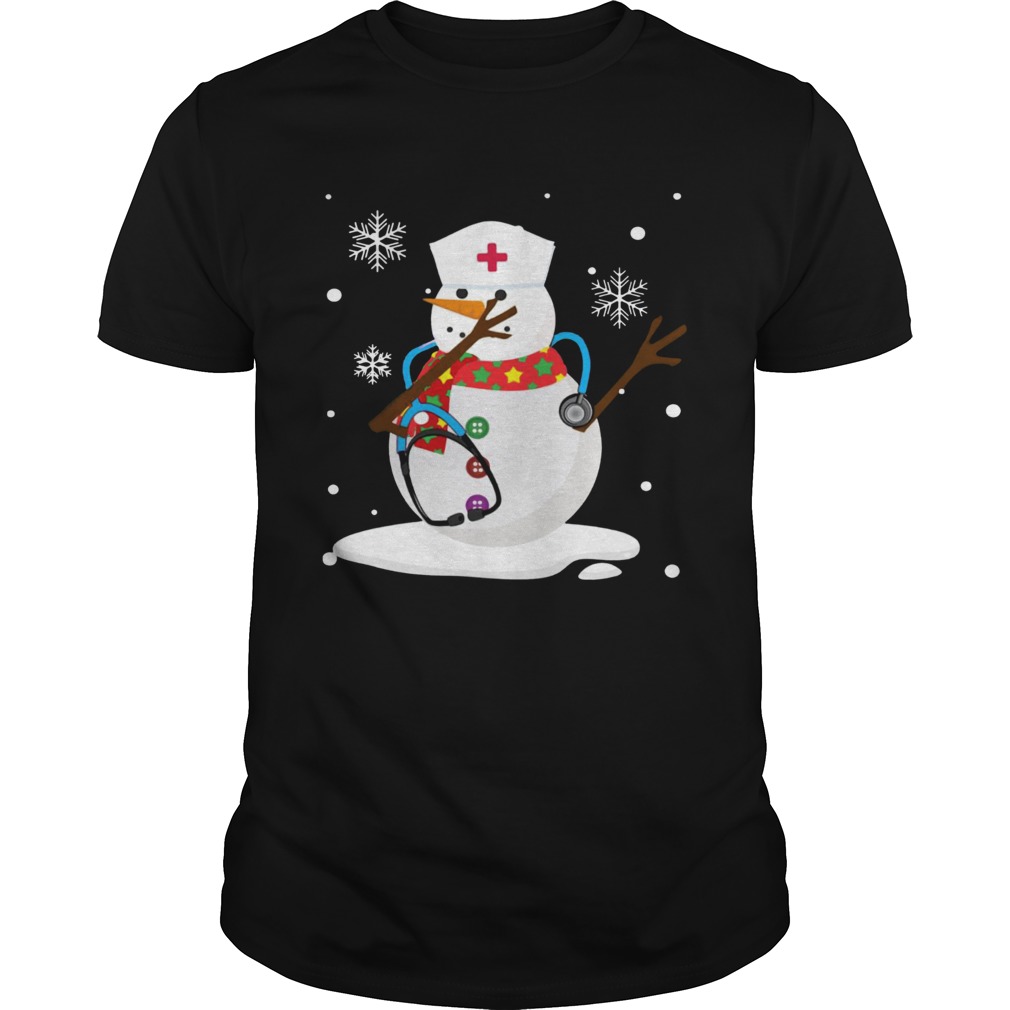 Snowman nurse christmas shirt Snowman nurse christmas shirt