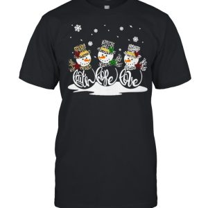 Snowmans Faith hope love Christmas shirt