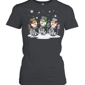 Snowmans Faith hope love Christmas shirt
