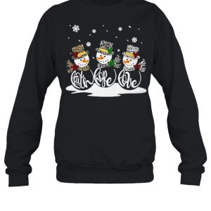 Snowmans Faith hope love Christmas shirt 4