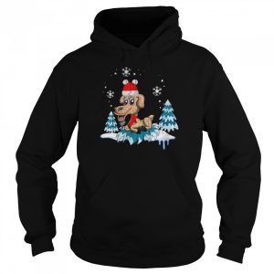 Snowy Winter Farm Animal Farmer Cute Goat Christmas Sweater Shirt 5