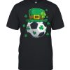 Soccer St Patricks Day Leprechaun Shamrock Boys shirt