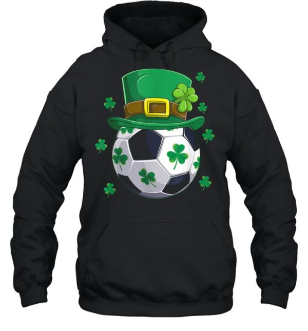 Soccer St Patricks Day Leprechaun Shamrock Boys shirt
