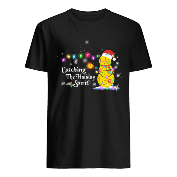 Softball Catching The Holiday Spirit Color Light T-shirt