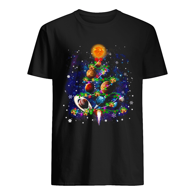 Solar System Christmas Tree T-Shirt Solar System Christmas Tree T-Shirt