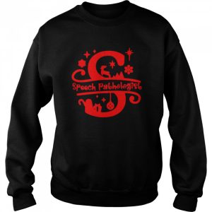 Speech Language Pathologist Alphabet Teacher Squad Christmas Sweater Shirt 4