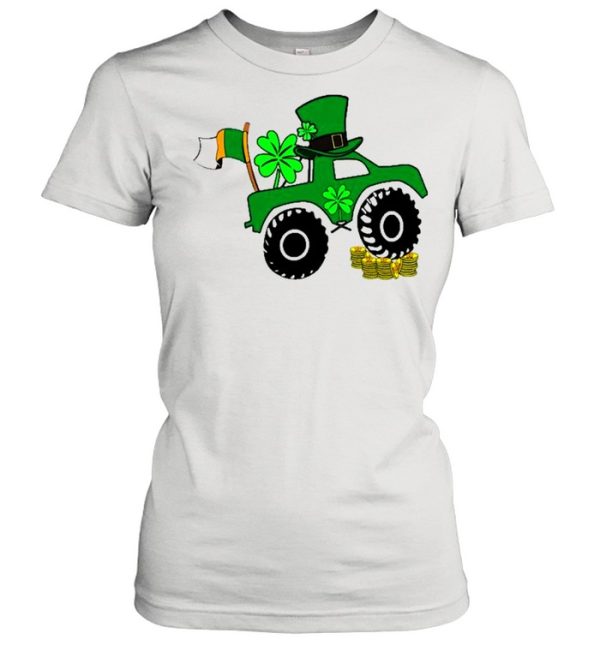 St Patrick’s Day Monster Truck Lover Irish Shamrock Shirt