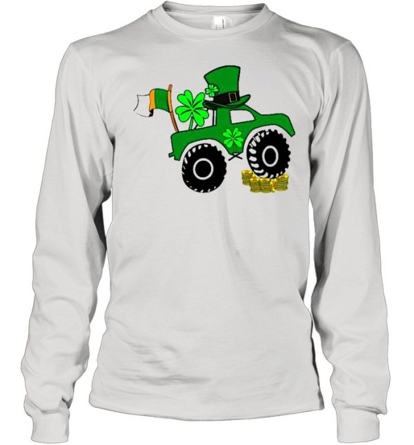 St Patrick’s Day Monster Truck Lover Irish Shamrock Shirt