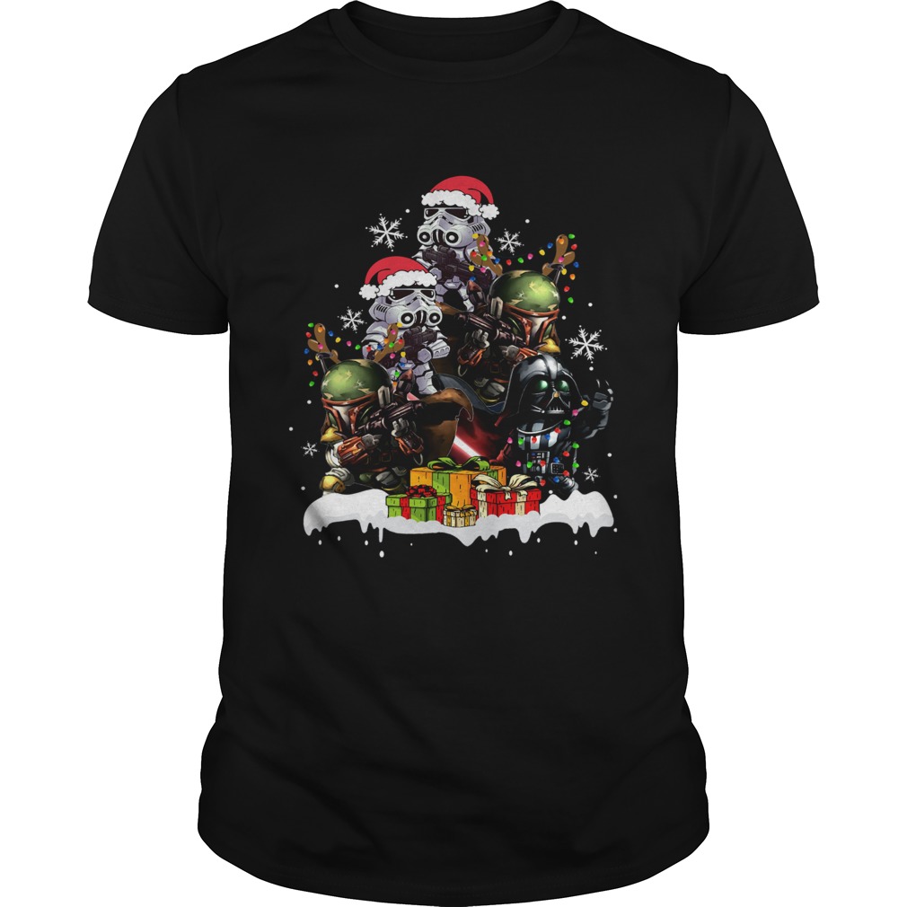 Star Wars Boba Fett Darth Vader Stormtrooper Boba Christmas Tree best shirt Star Wars Boba Fett Darth Vader Stormtrooper Boba Christmas Tree best shirt