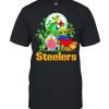 Steelers Football Baby Yoda Vs Gnome Happy Easters And St Patricks Day Shirt