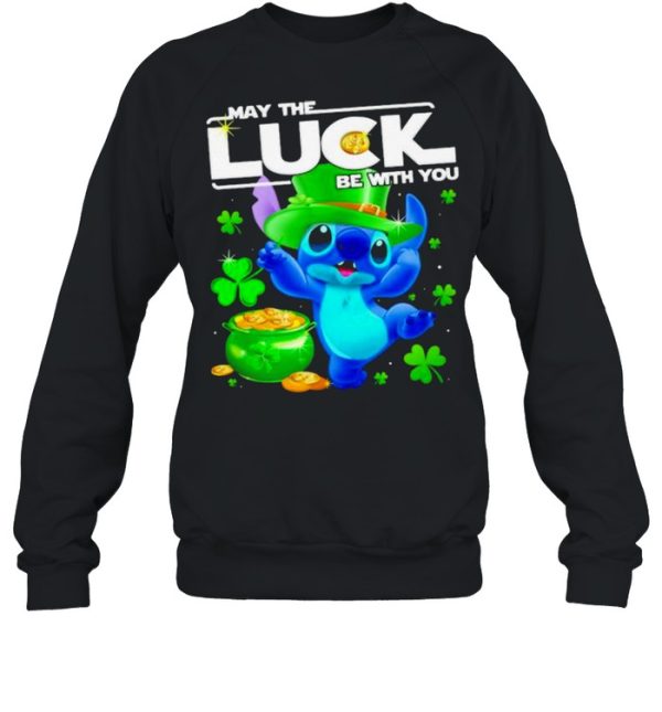 Stitch May The Luck Be With You Patrick Day Shirt