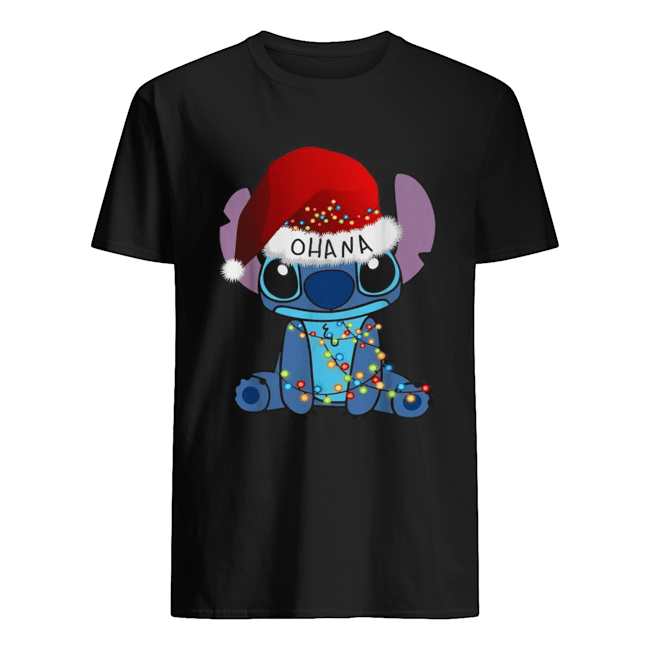 Stitch Ohana Christmas lights shirt Stitch Ohana Christmas lights shirt