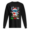 Stitch and Scrump Santa Claus Ho Ho Ho Christmas shirt