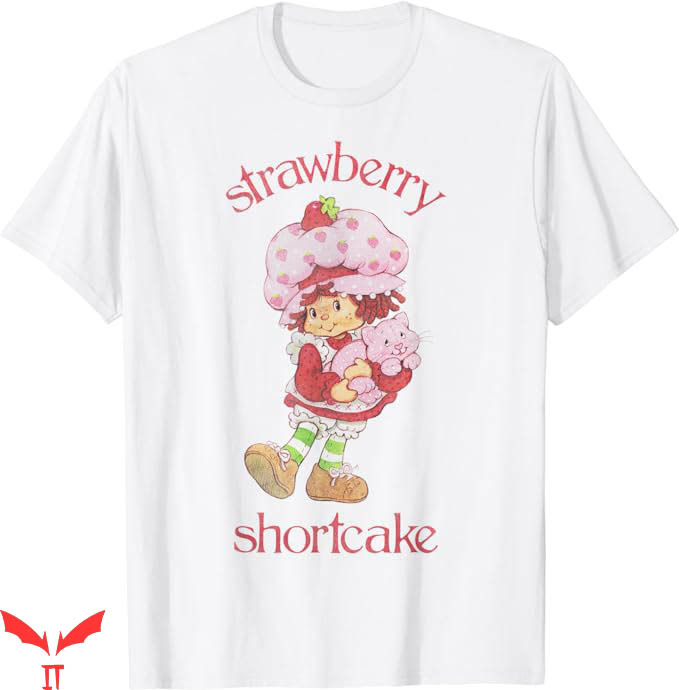 Strawberry Shortcake T-Shirt Cat Hugging Portrait T-Shirt Strawberry Shortcake T-Shirt Cat Hugging Portrait T-Shirt