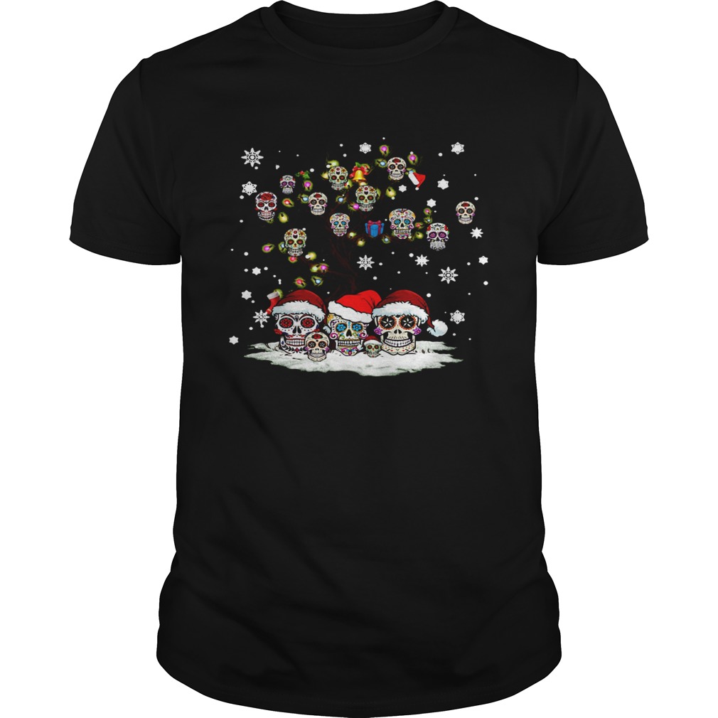 Sugar skull tree Christmas shirt Sugar skull tree Christmas shirt