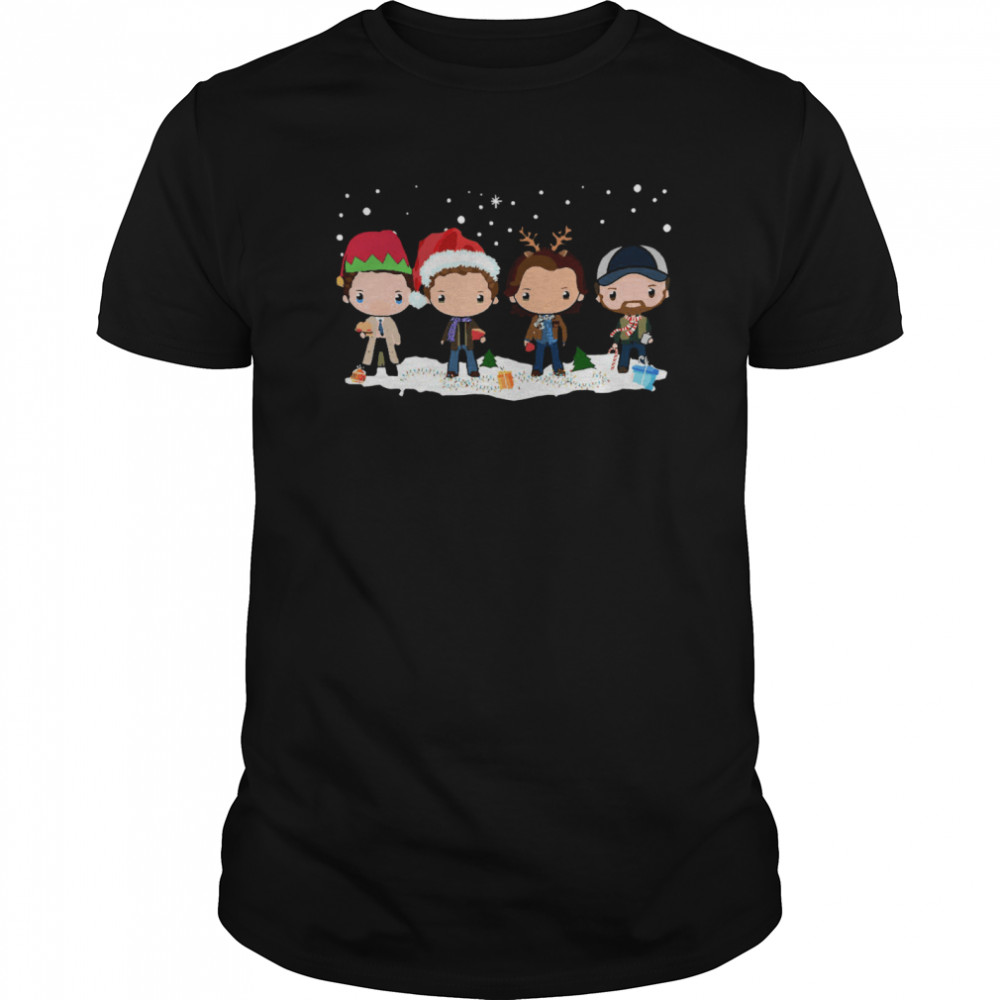 Supernatural Chibi Christmas shirt Supernatural Chibi Christmas shirt