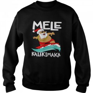 Surfing Santa Mele Kalikimaka Christmas Hawaii shirt 4