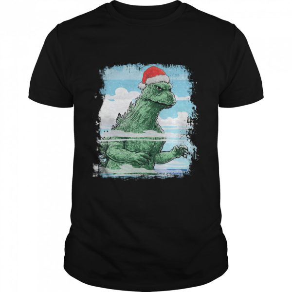 T-Rex Wear Hat Santa Claus Merry Christmas shirt