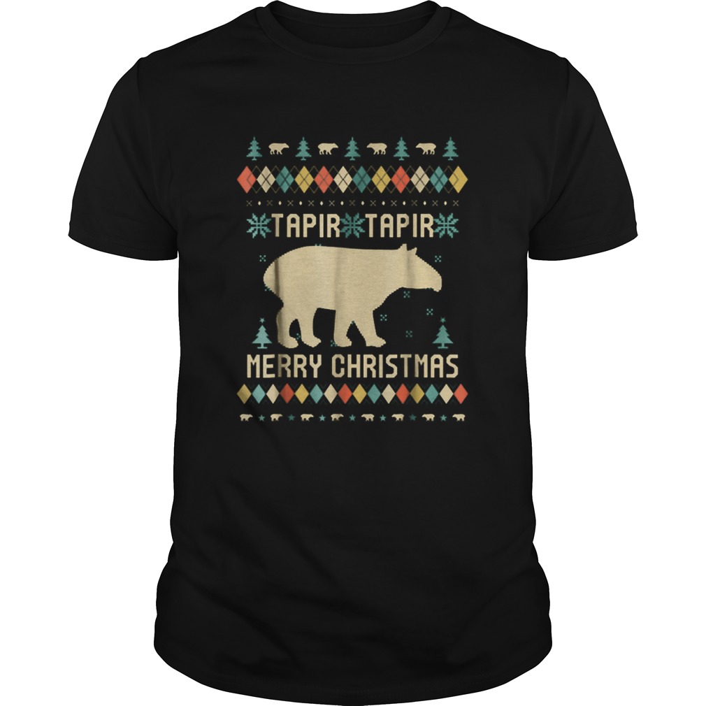 Tapirus Tapir Merry Christmas ugly shirt Tapirus Tapir Merry Christmas ugly shirt