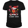 Teacher Crew Reindeer Christmas Shirt