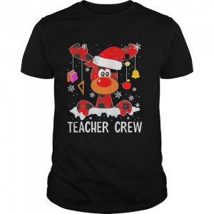 Teacher Crew Reindeer Christmas Shirt