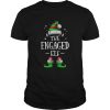 The Engaged Elf Matching Family Group Christmas Pajama shirt