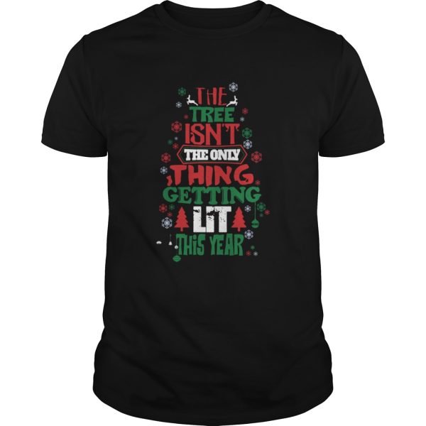 The Free Isnt The Only Thing Getting Lit This Year Merry Christmas shirt