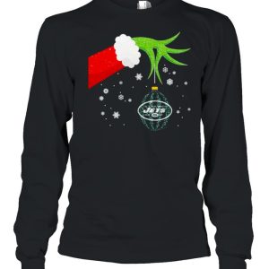 The Grinch Christmas Ornament New York Jets Christmas shirt 3