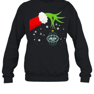The Grinch Christmas Ornament New York Jets Christmas shirt 4