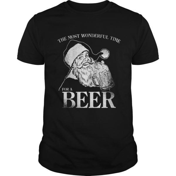 The Most Wonderful Time For A Beer Christmas Drinking shirt
