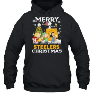 The Peanuts Snoopy And Friend Merry Steelers Christmas Shirt 5