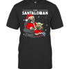 The Santalorian Santa Mandalorian Hug Baby Yoda Christmas T-Shirt