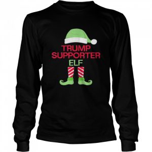 The Trump Supporter Elf Family Christmas T Shirt 3